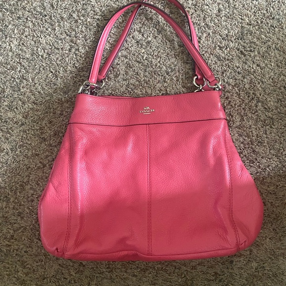 Coach Vibrant Pink Shoulder Bag - Picture 1 of 5